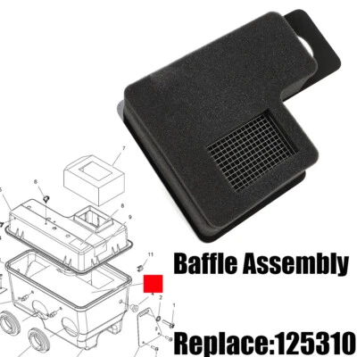 1253102 Baffle Assembly For Polaris Sport Classic WideTrak Trail XCR 650 500 440 - Image 1 of 4