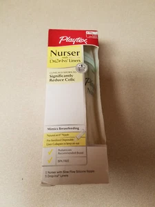 Playtex Original Nurser w/ Five (5) Drop-Ins Liners Slow Flow Latex Nipple (NEW) - Picture 1 of 5