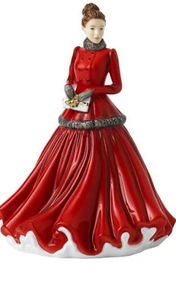 Royal Doulton WINTER ELEGANCE 2020 Christmas PETITE LADIES Figurine HN 5931 - Image 1 of 4