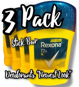 3 PACK - REXONA MEN V8 STICK DEODORANT ANTITRANSPIRANTE PARA HOMBRE - Picture 1 of 4