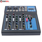 4-Channel Mixer Bluetooth Studio Audio Mixer DJ Live Sound Mixing Console USB US