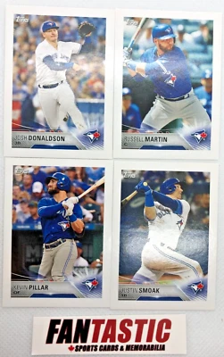 4 Sticker lot - Toronto Blue Jays 2018 Topps Pillar Smoak Donaldson Martin - Image 1 of 2
