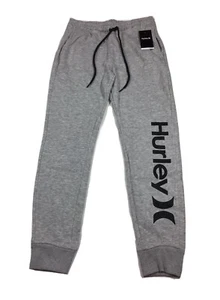 Hurley Lounge Pants Mens Small Large Gray Pockets Drawstring Waist Loungewear - Picture 1 of 3