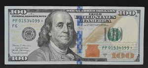 Billete estrella de 100 dólares 2017A (SKU#26) - Imagen 1 de 2