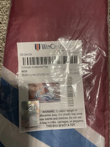 Colorado Avalanche Flag, 3.5’, New! Cover