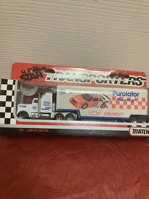 Matchbox Super Star Transporters Die Cast Semi Purolator racing  - Image 1 of 4