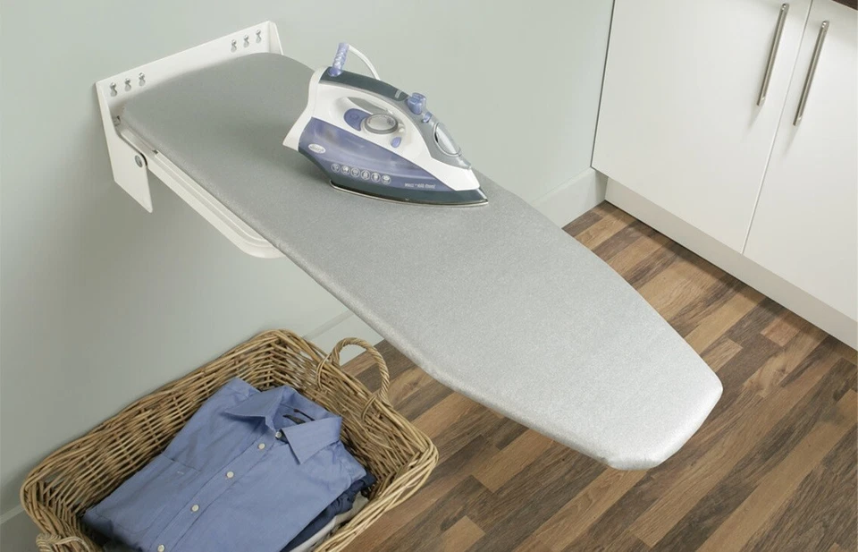 Häfele Ironfix Bügeltisch klappbar silber Bügelbrett Wandmontage 180° schwenkbar - Bild 1 von 4