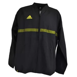 Chaqueta tejida de fútbol americano Adidas Lionel Messi negra con cremallera manga larga - Imagen 1 de 5
