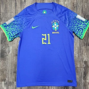 Nike Brasilien 2022 Away Fußball Trikot Rodrygo Herren L WM Real Madrid - Bild 1 von 6