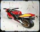 Ducati Supermono 2 A4 Metal Sign Motorbike Vintage Aged