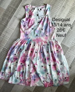 Desigual 13 / 14 ANS FILLE : robe motif Disney été neuve - Imagen 1 de 1
