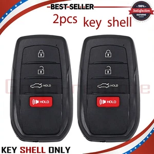 2 Remote Key Shell Case Fob for Toyota Corolla Crown 2023 2024 HYQ14FBX HYQ14FBW - Picture 1 of 5