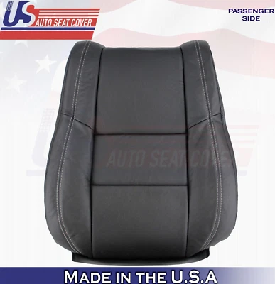 Capa de assento de couro superior passageiro limitada 2017 2018 para Jeep Grand Cherokee preta - Imagem 1 de 4