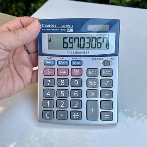 Vintage Canon Tax & Business Solar Power Calculator LS-100TS - Picture 1 of 2