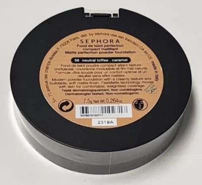 Sephora Matte Perfection Powder Foundation ~ 56 Neutral Toffee ~ Full Size - Image 1 of 4