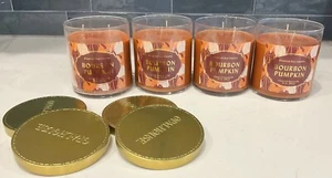 Case of (4) Target Opalhouse 2-Wick Bourbon Pumpkin Soy Candle 15.1 oz Lid - NEW - Picture 1 of 5