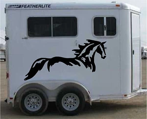 Extra LARGE GRAPHIC Horse Trailer RV Decal Stickers 38x75 set of 2 - Picture 1 of 1