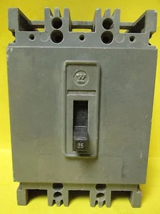 * WESTINGHOUSE 25 AMP 3 POLE HFB3025 CIRCUIT BREAKER ZAA-37A - Picture 1 of 3