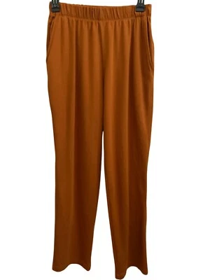 Pantalones Lands End Sport Tejidos Pierna Recta S Cintura Elástica Naranja Óxido Foto 1 de 4