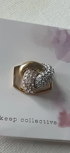Keep Collective Gold Tri-tone LOVE KNOT focal charm! Rare - Picture 1 of 5