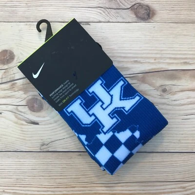 Nike Kentucky Wildcats College Logo Crew Socks SX7026-480 Size Small RARE! - Image 1 of 4