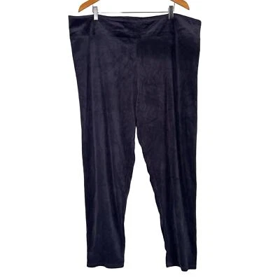 A293100 CUDDL DUDS Double Plush Velour Leggings Carbon Grey 2X - Image 1 of 4