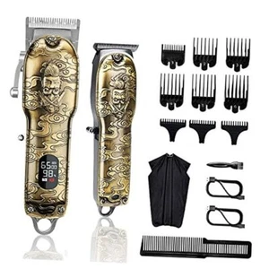 Hair Clippers and Trimmers Set, Barber Clippers Professional Set, Beard Bronze - Picture 1 of 7
