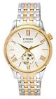 Citizen Two Tone Stainless Steel Open Heart Dial Automatic NH9136-88A Mens Watch