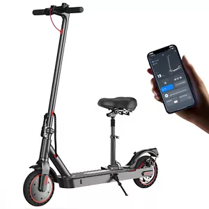 Electric Scooter with Seat Adults 350W Motor 30KM/H Fast Speed 30KM Longe Range - Picture 1 of 12