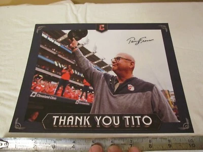 Cleveland Guardians Thank You Tito 8x10 Photo SGA 9/27/23 Terry Francona Picture - Image 1 of 2