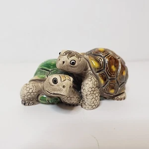 Coad Peru Schildkröte Paar Ton Figur Schildkröte Keramik Handarbeit - Bild 1 von 10