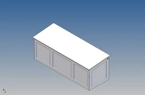 GOA173(L)-Staukiste m. Klappdeckel L173mm für Carson Goldhofer M1:14 Akku legen