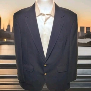 Hardwick Clothes Suit Jacket Blazer Wool Poplin Men's Size 44L - Picture 1 of 9