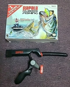 Nintendo Wii Rapala Pro Bass Fishing Rod Activision - Picture 1 of 21