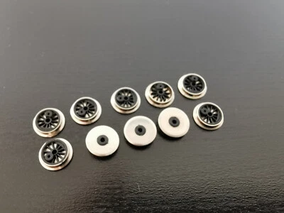Märklin / Trix  010  Speichenrad schwarz   8mm   10 Stück   Spur H0 / N / Z - Bild 1 von 2
