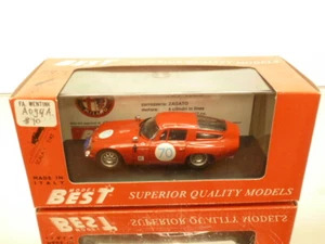 BEST MODEL ALFA ROMEO TZ1 1963 TARGA FLORIO - #70 - RED 1:43 - VERY GOOD IN BOX - Imagen 1 de 7