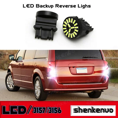 3157 3057 LED Backup Reverse Light Bulbs 6000K For Dodge Grand Caravan 1996-2019 - Image 1 of 4