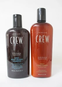 AMERICAN CREW DAILY MOISTURIZING SHAMPOO & DAILY CONDITIONER 15.2 OZ EACH - Picture 1 of 2
