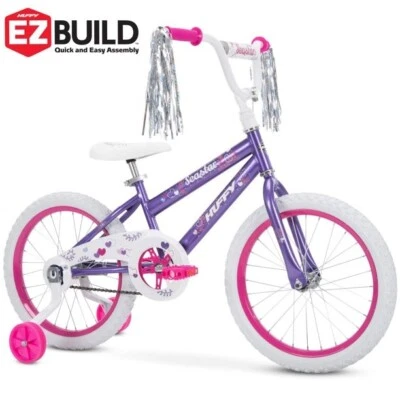 Bicicleta para niñas Huffy Sea Star de 18 pulgadas, púrpura metálico Foto 1 de 4