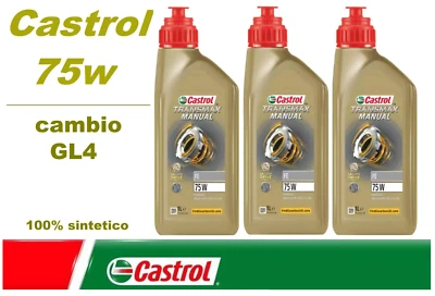 MOTUL OLIO CAMBIO CASTROL GEAR POWER FE SAE 75W API GL4 3 LITRI NO TUTELA GEARFORCE