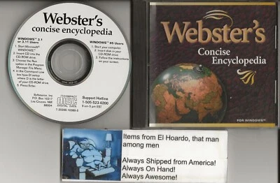 Webster's Concise Encyclopedia in Jewel Case Very Good Condition - Image 1 of 2
