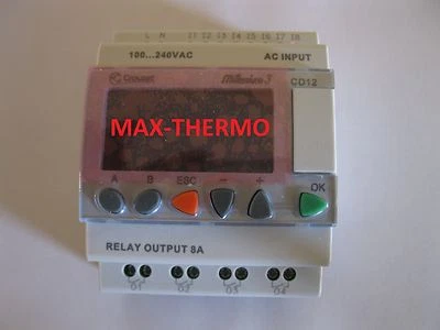 Crouzet Millenium 3 CD12 Logic Controller, 88974043, 100-240 VOLT CD12 - Image 1 of 4
