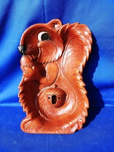 VINTAGE 1960's Fun SQUIRREL SHAPED NUT BOWL W/ Spot for 2 PICKS & CRACKER ❤️m13 - Picture 1 of 7