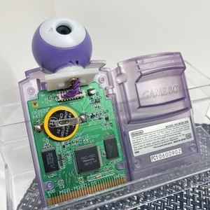 Nintendo Game Boy Pocket Camera Clear Purple Tested Works Vintage - Picture 1 of 8