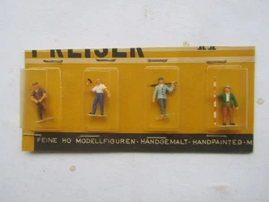PRECIO S 2021/26 - H0 - Años 60 - PINTADO A MANO - 4x Trabajadores en EMBALAJE ORIGINAL SIN USAR - Imagen 1 de 1