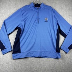 Trump National Jupiter Sweater Herren 2XL Blau Quarter Zip Golfpullover FG Tech - Bild 1 von 10