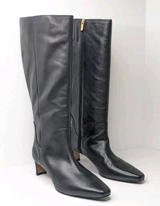 Vince Camuto Avriah Knee High Boots, Black Leather, Women's 11 (Wide Calf) - Picture 1 of 6