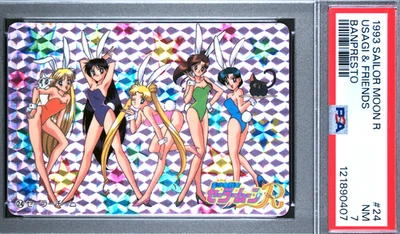 PSA 7 Sailor Moon R 1993 #24 Prisma Banpresto Vintage Japonés Carddass Bunny Foto 1 de 3