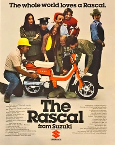 The Rascal FZ-50 from Suzuki whole world loves a rascal 1979 Vintage Print Ad - Bild 1 von 1