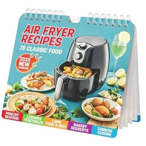 2025 Air Fryer Cheat Sheet Magnets Cooking Guide Booklet Illustrated Air Fryer - Picture 1 of 7
